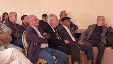 Driss Yazami  at a ceremony honouring the activist  Idder