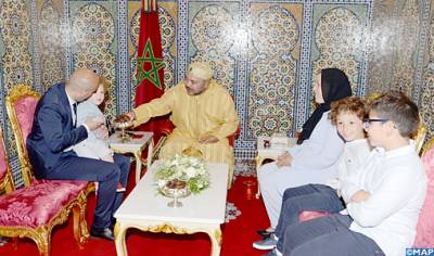 Loubna Lafquiri’s family, the Moroccan victim of the Brussels terrorist attacks, recieved by His Majesty the King